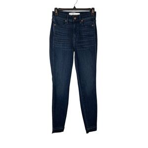 AYR The Riser Skinny Jeans Dark Wash 25x26 Made in LA